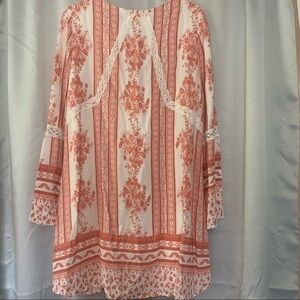 🌹Altar’d State bohemian milkmaid lace sleeve dress Large